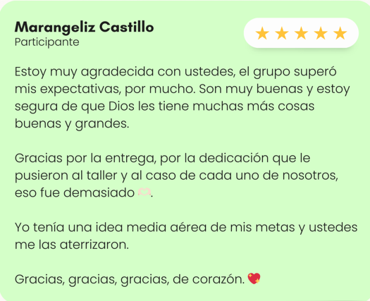 Testimonio alumno 2 del taller de finanzas Planifesto